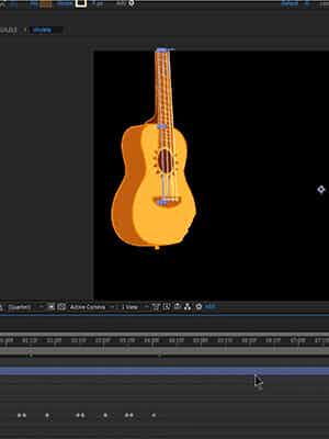 cover photo for Animate Ukulele Strings Like a Pro with After Effects